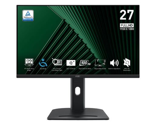 MSI PRO MP275PG 27, 16:9, Panel IPS, 1920x1080p, 4ms Монитор
