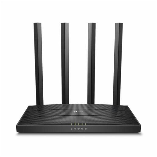 NET ROUTER WIRELESS TP-LINK ARCHER C6 V4, AC1200, Dual Band, MU-MIMO, 5xGb Ports, 5GHz, w/4 antennas