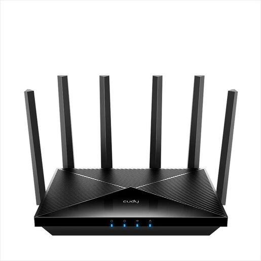 NET ROUTER WIRELESS DUAL BAND Wi-Fi 7 BE6500 CUDY WR6500H, w/6 antennas, 1x 2.5G port, 4x LAN 100/1000 ports