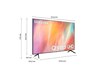 SAMSUNG LED UE65AU7172 UXXH 4K UHD Smart TV, 65" (165cm), 2000Hz, HDR 10+, WiFi телевизор