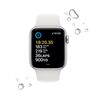 Apple Watch SE (2022) GPS 40mm Silver Aluminium Case with White Sport Band - Regular, smart watch