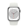 Apple Watch Series 8 GPS 41mm Silver Aluminium Case with White Sport Band - Regular, smart watch