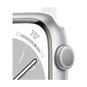 Apple Watch Series 8 GPS 41mm Silver Aluminium Case with White Sport Band - Regular, smart watch