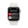 Apple Watch Series 8 GPS 41mm Silver Aluminium Case with White Sport Band - Regular, smart watch