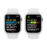 Apple Watch Series 8 GPS 41mm Silver Aluminium Case with White Sport Band - Regular, smart watch