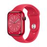 Apple Watch Series 8 GPS 41mm RED Aluminium Case with RED Sport Band - Regular, smart watch