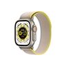 Apple Watch Ultra Cellular mqfu3se/a 49mm, Titanium Case, Yellow/Beige Trail Loop - M/L