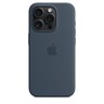 Apple iPhone 15 Pro Silicone Case со MagSafe, Storm Blue