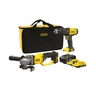 STANLEY SFMCK471D2S-QW Сет 18V дупчалка + брусилка