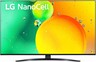 LG NanoCell TV 50NANO763QA, 4K Ultra HD, Smart TV, WebOS, ThinQ AI, α5 Gen5 AI Processor 4K, Magic remote