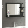 Огледало со полици за бања Лара - антрацит GENOVA