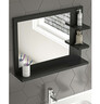 Огледало со полици за бања Лара - антрацит GENOVA