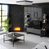 ТВ комода + ѕидни полици Black Line - Anthracite, Black 618BLY1139
