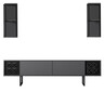 ТВ комода + ѕидни полици Black Line - Anthracite, Black 618BLY1139