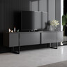 Комплет за дневна соба Luxe - Anthracite, Black 618BLY1169