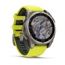 Garmin Fenix 8 Sapphire SOLAR, Titanijski sa silikonskim remenom jarke žute/grafitne boje, 010-02906-21