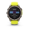 Garmin Fenix 8 Sapphire SOLAR, Titanijski sa silikonskim remenom jarke žute/grafitne boje, 010-02906-21