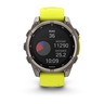Garmin Fenix 8 Sapphire SOLAR, Titanijski sa silikonskim remenom jarke žute/grafitne boje, 010-02906-21