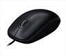 MOUSE WIRED USB LOGITECH M100 black, 910-006652