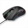 MOUSE WIRED AULA , Nomad Gaming Mouse, USB, 6 colors, 2000DPI,  Black 9002S