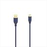 CABLES HAMA USB 2.0 AM - TYPE-C M FLEXI-SLIM BLUE 0.75m, 200635