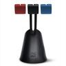 MOUSE ACCESSORY BUNGEE FRAGON - TOWER, w/ 3 colorful clips, BLACK