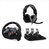 BUNDLE GAME WHEEL LOGITECH G29 DRIVING FORCE w/ pedals, with GAMING HEADSET ASTRO A10 for PS3, PS4, PC, 991-000486