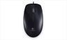 MOUSE WIRED USB LOGITECH B100 BLACK 910-003357