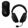 MOUSE BUNDLE WIRELESS USB LOGITECH G PRO X SUPERLIGHT Black + HEADPHONES LOGITECH G PRO X Black Wireless, 991-000537