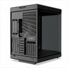 CASE HYTE E-ATX Mid-Tower Y70, x2 Tempered glass, w/riser 4.0 cable, USB 3.2 Type C, Black, CS-HYTE-Y70-B