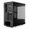 CASE HYTE ATX Mid-Tower Y40, x2 Tempered glass, 2x 120mm fans, w/riser 4.0 cable, USB 3.2 Type C, Black, GEHY-012