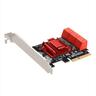 CONVERTOR PCI-E TO SATA3 X6 PORT, TXB113, Chipset: SM1166,LP