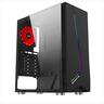 CASE XIGMATEK ATX mid-Tower EROS w/Tempered glass , Rainbow LED Front Panel, 1x120mm LED RGB fan, w/o OD DVD slot, EN43378