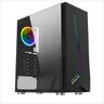 CASE XIGMATEK ATX mid-Tower EROS w/Tempered glass , Rainbow LED Front Panel, 1x120mm LED RGB fan, w/o OD DVD slot, EN43378