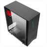 CASE XIGMATEK ATX mid-Tower EROS w/Tempered glass , Rainbow LED Front Panel, 1x120mm LED RGB fan, w/o OD DVD slot, EN43378