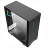 CASE XIGMATEK ATX mid-Tower EROS w/Tempered glass , Rainbow LED Front Panel, 1x120mm LED RGB fan, w/o OD DVD slot, EN43378