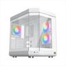 CASE XIGMATEK ATX mid-Tower CUBI ARCTIC WHITE w/3xTG, 6x120mm Z20A  Arctic ARGB Galaxy II Fan Control Kit,USB type C, EN41983