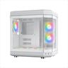 CASE XIGMATEK ATX mid-Tower CUBI ARCTIC WHITE w/3xTG, 6x120mm Z20A  Arctic ARGB Galaxy II Fan Control Kit,USB type C, EN41983