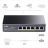 NET Switch POE+ CUDY 6-port 10/100 (4 POE) FS1006P, 60W, Metal
