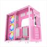 CASE XIGMATEK ATX mid-Tower AQUARIUS PRO QUEEN PINK w/2xTG, 7x 120mm X24A Arctic, ARGB Galaxy II Fan Control Kit, USB type C