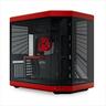 CASE HYTE E-ATX Mid-Tower Y70, x2 Tempered glass, w/riser 4.0 cable, USB 3.2 Type C, Black/Red, CS-HYTE-Y70-BR