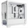 CASE LIAN LI micro ATX LANCOOL 205M MESH SNOW Mid-Tower w/ Tempered glass, 2x 140mm ARGB PWM fans, snow white
