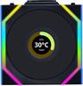 COOLERS CASE FAN 3x120mm LIAN LI UNI FAN SL w/ L-Wireless controller, LCD 120 Reverse Blade A-RGB PWM, Black, 12RSLLCD1W3B