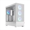 CASE FRACTAL DESIGN E-ATX Mid-Tower Pop XL Air RGB White, 4x120mm Aspect 12 RGB, w/WINDOW, Front Mesh, FD-C-POR1X-01