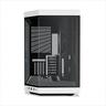 CASE HYTE E-ATX Mid-Tower Y70, x2 Tempered glass, w/riser 4.0 cable, USB 3.2 Type C, Black/White, CS-HYTE-Y70-BW