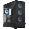 CASE FRACTAL DESIGN E-ATX Mid-Tower Pop XL Air RGB Black, 4x120mm Aspect 12 RGB, w/WINDOW, Front Mesh, FD-C-POR1X-06