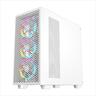 CASE XIGMATEK ATX mid-Tower GAMING G PRO ARCTIC WHITE w/Tempered glass and front Mesh, 4x120mm R20A  Arctic ARGB Galaxy II Box & Remote, EN42539