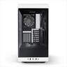 CASE HYTE ATX Mid-Tower Y40, x2 Tempered glass, 2x 120mm fans, w/riser 4.0 cable, Black/White, USB 3.2 Type C, GEHY-013