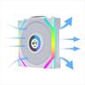 COOLERS CASE FAN 120mm LIAN LI UNI FAN SL Wireless LCD 120 A-RGB PWM, White, 12SLLCD1W1W