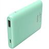 POWER BANK HAMA Slim 5HD 5000mAh 18.5W Input (Micro-USB), Output USB-A mint green, 201665